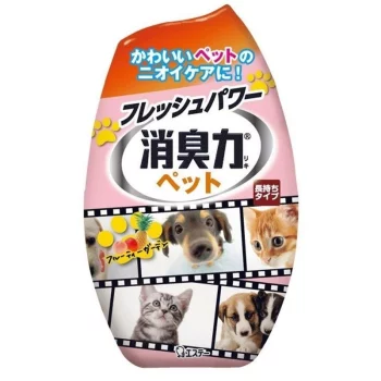 Дезодорант-ароматизатор ST Shoushuuriki жидкий против запаха домашних животных, 400мл(Shoushuuriki жидкий против запаха домашних животных, 400мл)